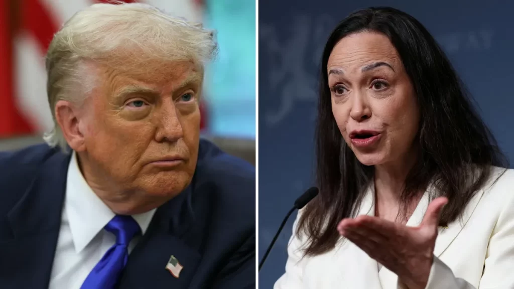 trump-y-corina-machado